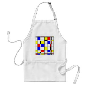Mondrian art style standard apron