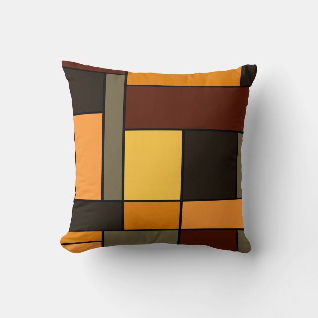 Mondrian Autumn Cushion (Front)