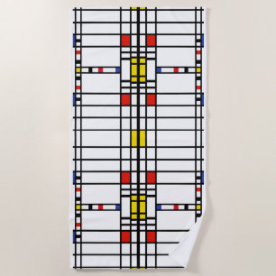 Mondrian beach towel