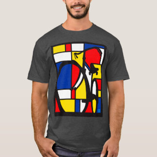 Mondrian Bicycle art  Perfect Gift  T-Shirt