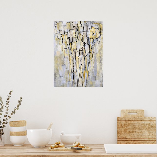 Mondrian - Boom A, abstract artwork Poster (Kitchen)