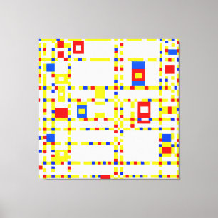 MONDRIAN - BROADWAY BOOGIE WOOGIE - 1942-1943 - CANVAS PRINT