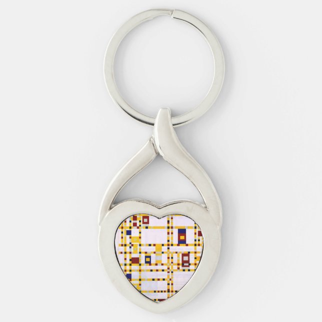 Mondrian - Broadway Boogie Woogie Key Ring (Front)