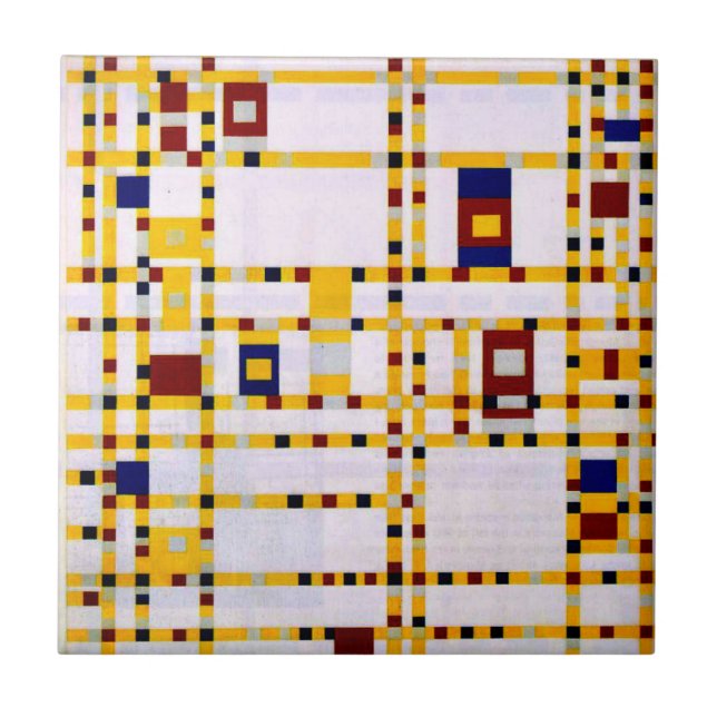 Mondrian - Broadway Boogie Woogie Tile (Front)