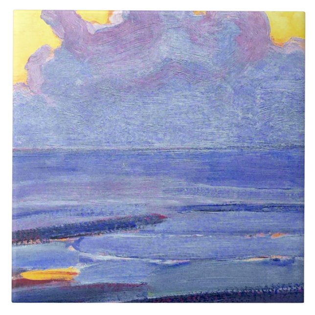 Mondrian - By the Sea, popular artwork Ceramic Tile (Front)