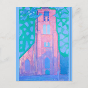 Mondrian - Church Tower at Domburg, Postcard