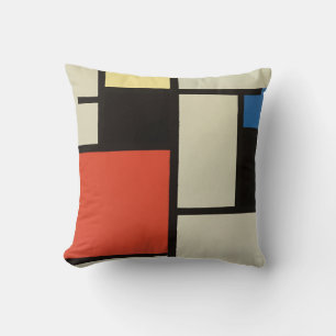 Mondrian Composition Modern Abstract Painting Art Cushion