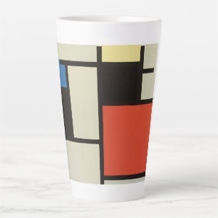 Mondrian Composition Modern Abstract Painting Art Latte Mug