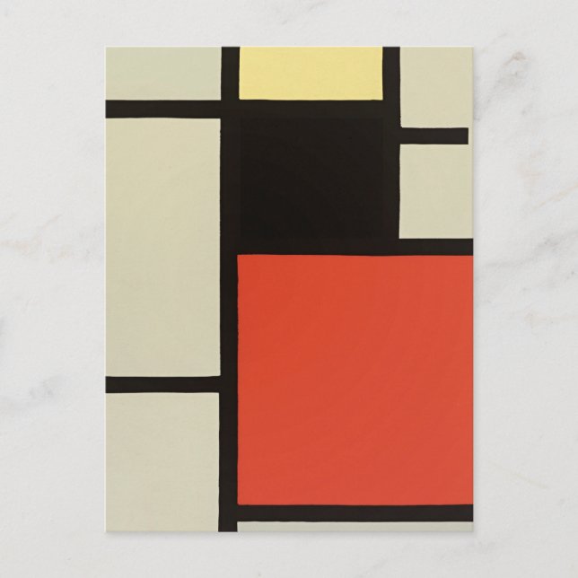 Mondrian Composition Modern Abstract Painting Art Postcard (Front)