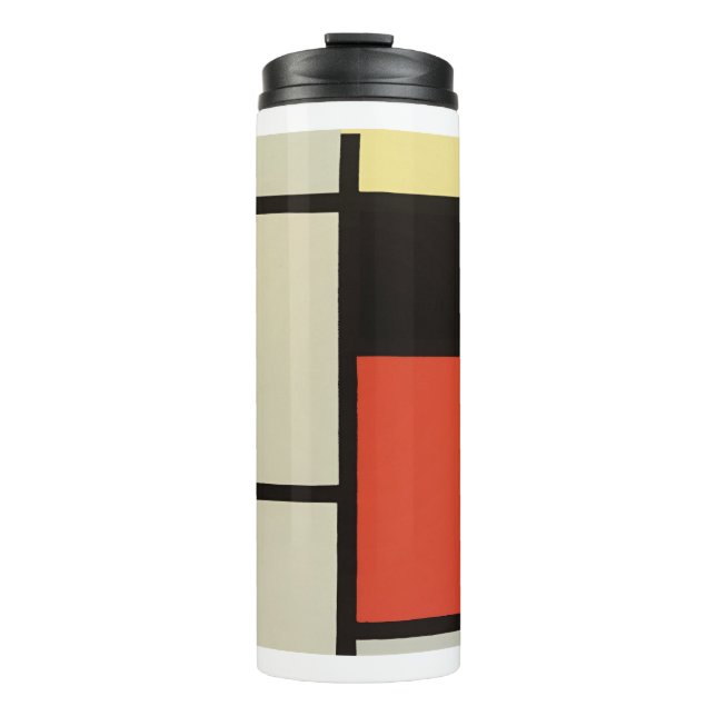 Mondrian Composition Modern Abstract Painting Art Thermal Tumbler (Front)