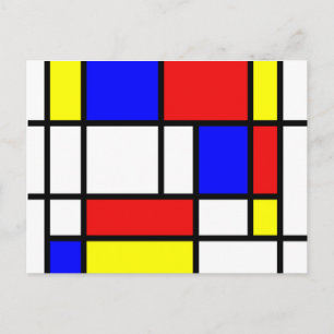 Mondrian, Composition Parody Post Card