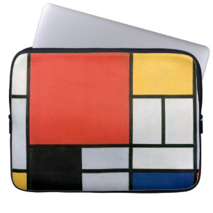 Mondrian Composition Red Yellow Blue Black  Laptop Sleeve