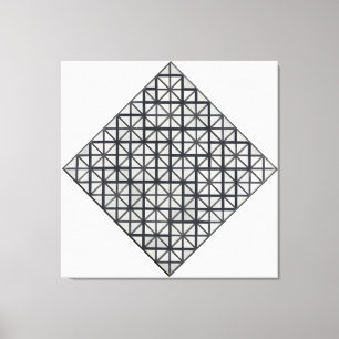 MONDRIAN - COMPOSITION WITH GRID 3: LOZENGE - 1918 CANVAS PRINT