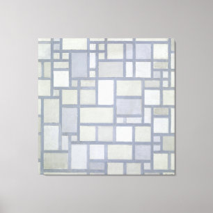 MONDRIAN - COMPOSITION WITH GRID 7 - 1919 - CANVAS PRINT
