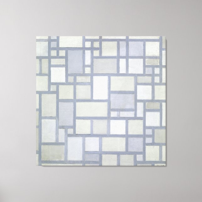 MONDRIAN - COMPOSITION WITH GRID 7 - 1919 - CANVAS PRINT (Front)