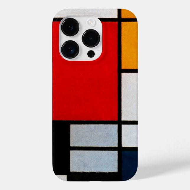 Mondrian - Composition with Large Red Plane Case-Mate iPhone Case (Back)