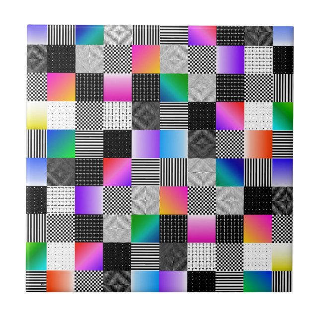 Mondrian Couture Tile (Front)