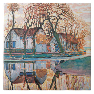 Mondrian - Farm Near Duivendrecht, Ceramic Tile