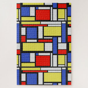 Mondrian Geometry Jigsaw Puzzle