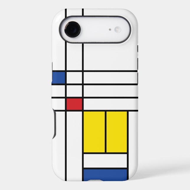 Mondrian II Minimalist De Stijl Modern Art Design (Back)