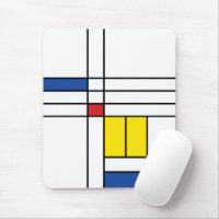 Mondrian II Minimalist De Stijl Modern Art Design
