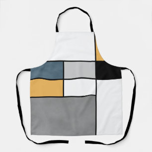 Mondrian inspiration apron