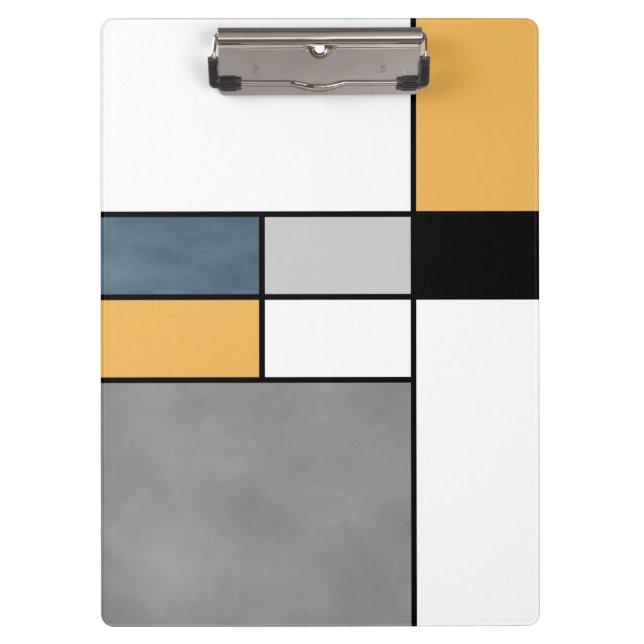 Mondrian inspiration clipboard (Front)