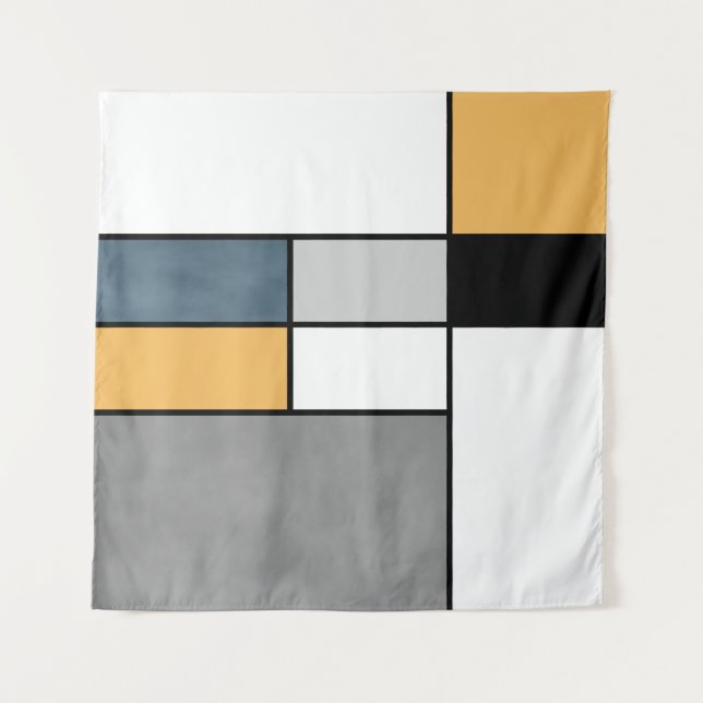 Mondrian inspiration tapestry (Front)