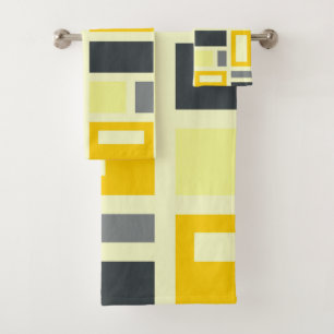 MONDRIAN-INSPIRED BATH TOWEL SET