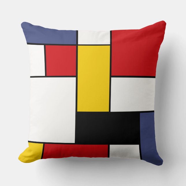 Mondrian Inspired Design Cushion (Front)