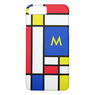 Mondrian Inspired Geometrical Design Abstract Art iPhone 8 Plus/7 Plus Case