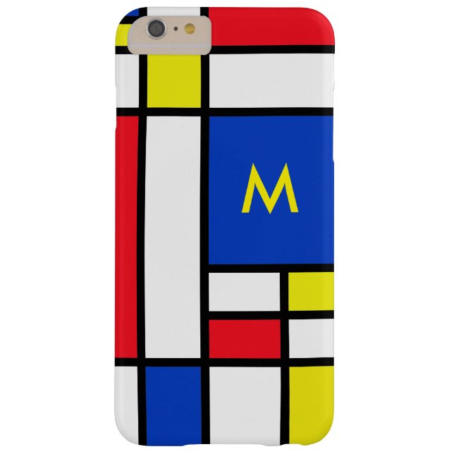 Mondrian Inspired Geometrical Design Abstract Art Case-Mate iPhone Case (Back)