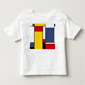Mondrian Inspired Modern Geometric Style Art Toddler T-Shirt
