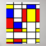 Mondrian inspired poster<br><div class="desc">Mondrian inspired Poster</div>