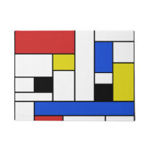 Mondrian Lines 18" x 24" Door Mat