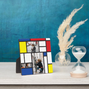 Mondrian Minimalist De Stijl Geo Modern Art Photo Plaque
