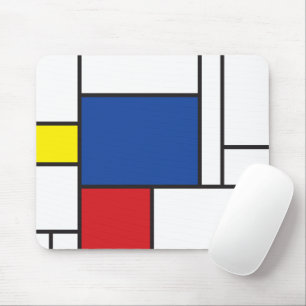 Mondrian Minimalist De Stijl Modern Art Custom Mouse Pad