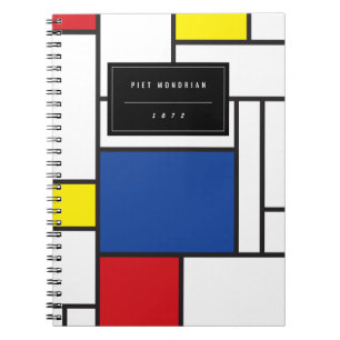 Mondrian Minimalist De Stijl Modern Art Custom Notebook