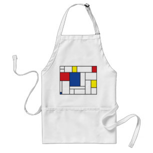 Mondrian Minimalist De Stijl Modern Art Custom Standard Apron