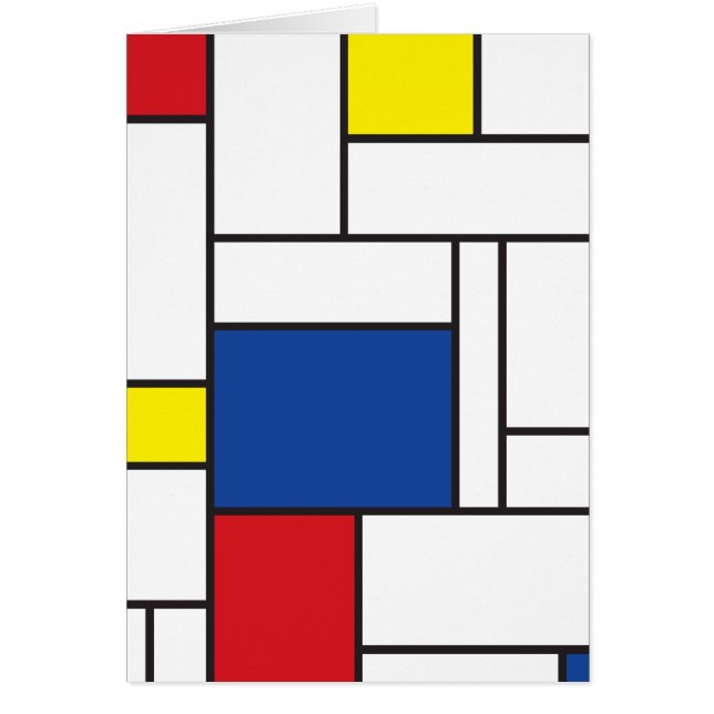 Mondrian Minimalist Geometric De Stijl Modern Art (Front)