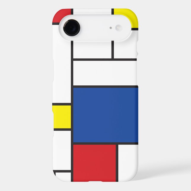 Mondrian Minimalist Geometric De Stijl Modern Art (Back)