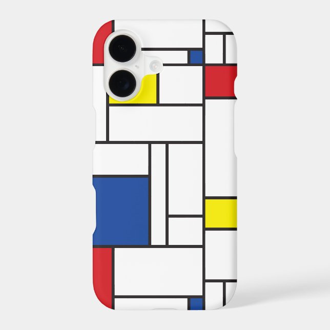 Mondrian Minimalist Geometric De Stijl Modern Art (Back)
