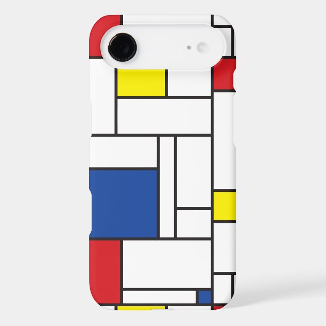 Mondrian Minimalist Geometric De Stijl Modern Art (Back)