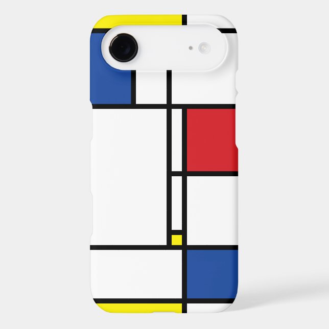 Mondrian Minimalist Geometric De Stijl Modern Art (Back)