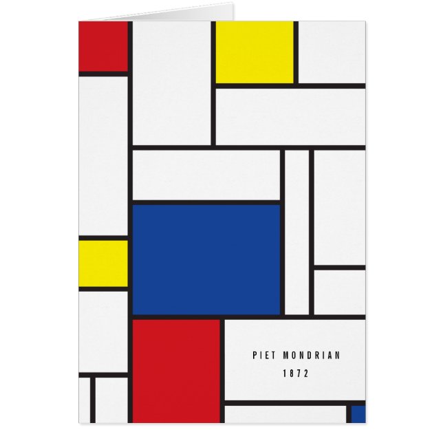 Mondrian Minimalist Geometric De Stijl Modern Art (Front)