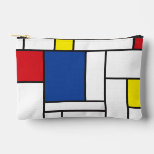Mondrian Minimalist Geometric De Stijl Modern Art Accessory Pouch