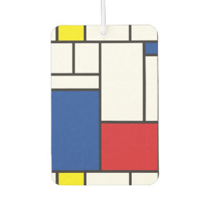 Mondrian Minimalist Geometric De Stijl Modern Art Car Air Freshener