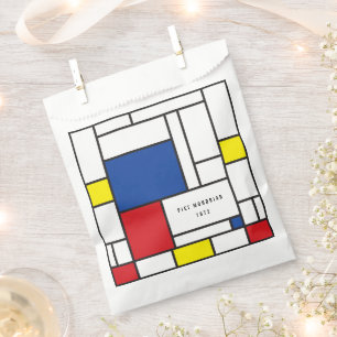 Mondrian Minimalist Geometric De Stijl Modern Art Favour Bag