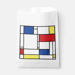 Mondrian Minimalist Geometric De Stijl Modern Art Favour Bag