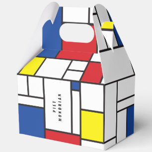 Mondrian Minimalist Geometric De Stijl Modern Art Favour Box